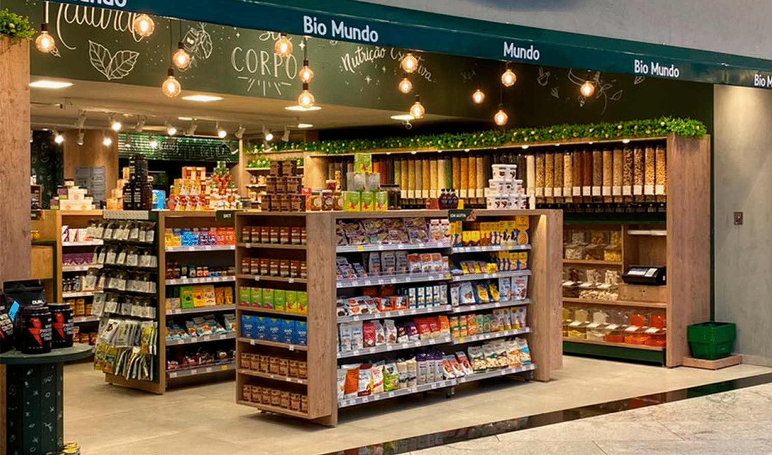 Interior de loja Bio Mundo no site oficial da marca
